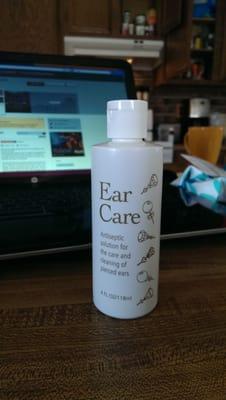 Ear care solution.