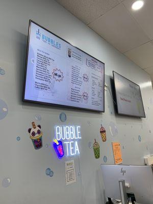 Menu wall