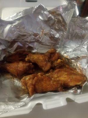 Wings from paradise cafe across the street