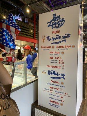 Menu as of June 19, 2021