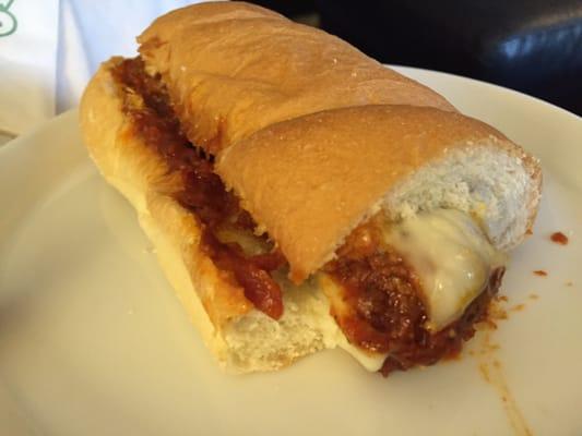 6" meatball sub always hits the spot