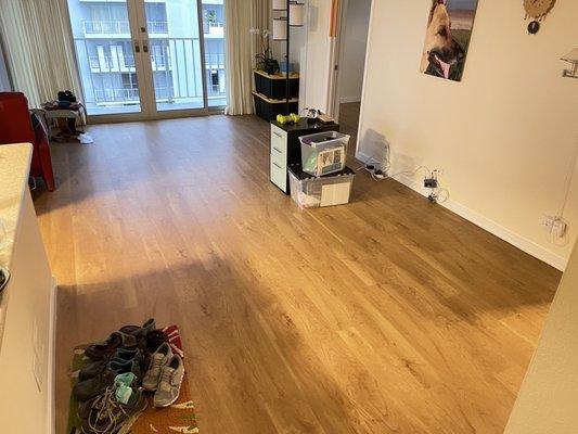 New vinyl plank flooring