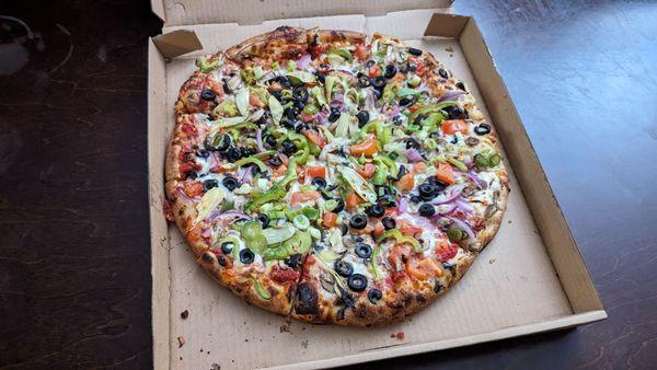 Large Veggie pizza