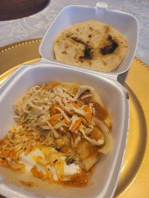 Chorizo pupusa