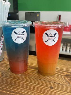 Left - GrandSlam Loaded Tea. Right - Bahama momma