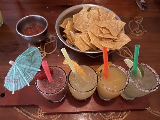 Flight of margaritas