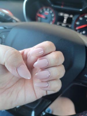 Gel-x manicure, pre-colored