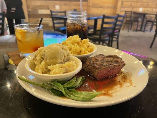 Delicious steak sirloin dinner!