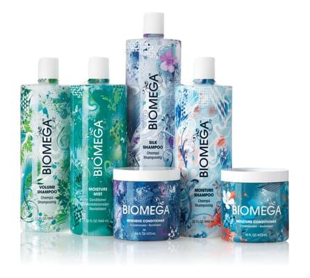 We also carry Biomega products. Another line from Aquage.