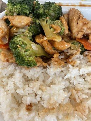 Chicken and broccoli