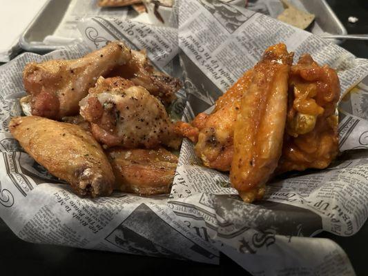 Garlic parm wings (no parm)  House Buffalo