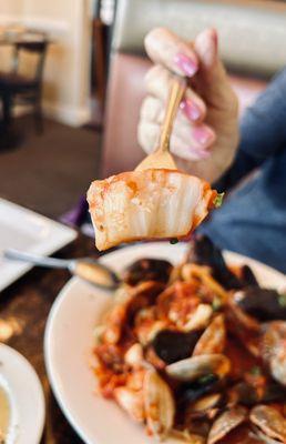 A sea scallop cooked perfectly