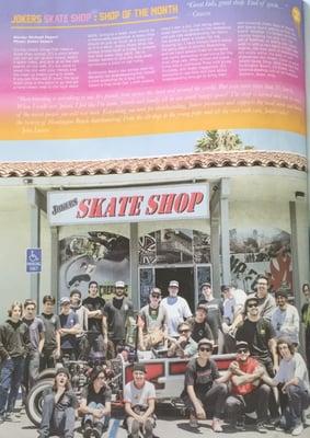 Jokers got shop of the month in the new issue of Bliss Magazine!