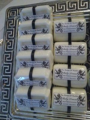 Custom Bath products. Body Bars, Gels,Lotions,Oils. We also create gift baskets.