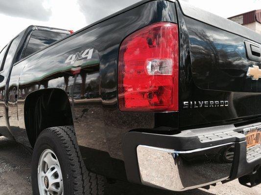 2009 Chevrolet pick up after repair.