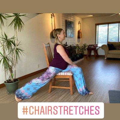 Tight hips from sitting too much?  Try this chair stretch.  Want to full description? Contact Alexander Technique LA