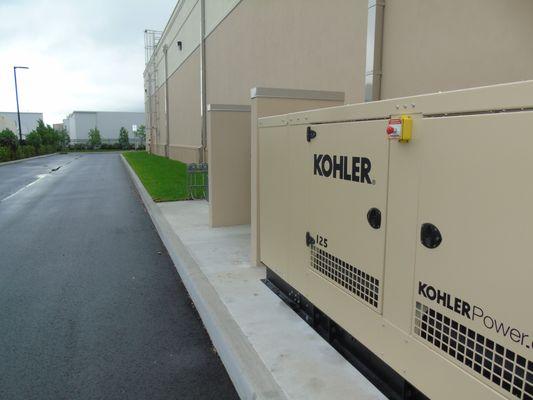 We assist in providing the power for generators of all sizes.   Here is one we connected to natural gas lines in West Palm.