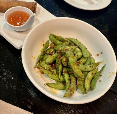 A10. Spicy Garlic Edamame