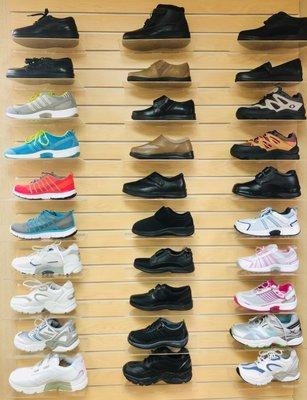 We have a wide range of women's diabetic footwear raning from sizes 4.5-13, as well as widths N-XXW.