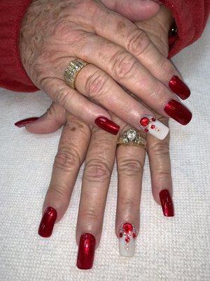 Valentine nails design