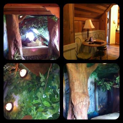 Who doesn't want to sleep in a tree house?? :)  The Enchanted Forest room.