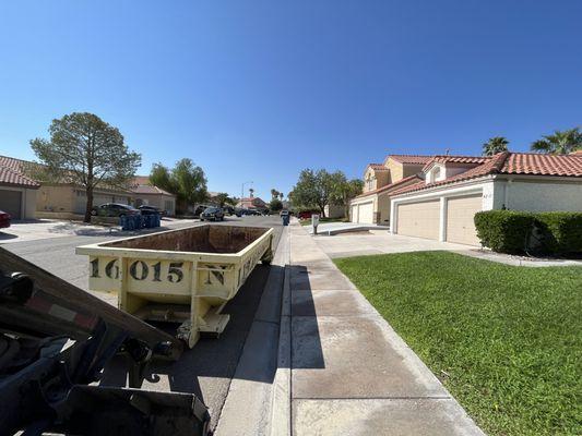 Residential dumpster delivery available.