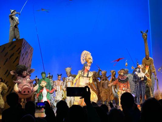 The Lion King Musical (Opening Night) - Encore -  Row L Seat 108 View ~