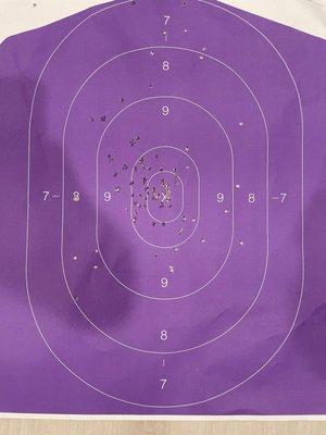 Here's my groupings from 20-40 ft