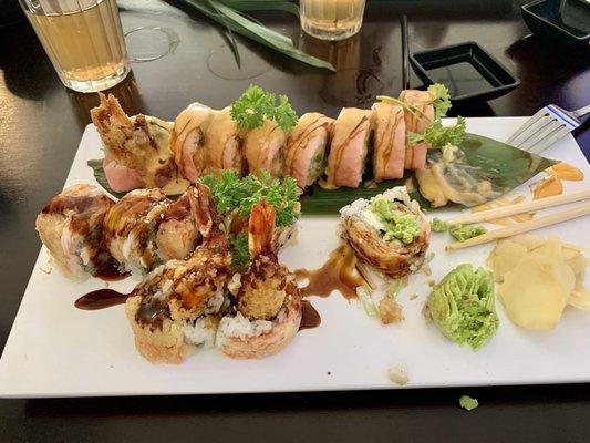 New Fugi Roll and Jumbo Lobster Roll.