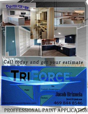 Painting by Triforce Solutions marketing flyer