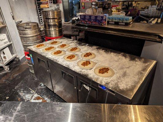 We got to observe them making "The Pilgrim" pasties