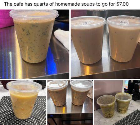 These are the homemade soups