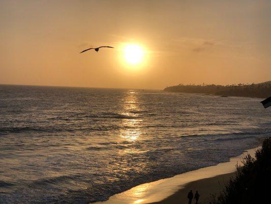 Beautiful sunset from our deck at Laguna Rivera.