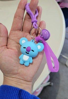 Bought myself a Koya key chain. I purple you Daddy Namjoon!