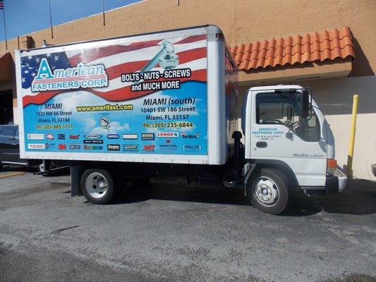 We deliver to almost all Miami-Dade and Broward counties.