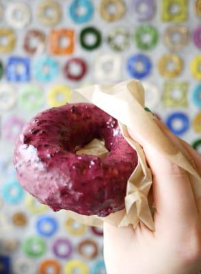 wild blueberry doughnut