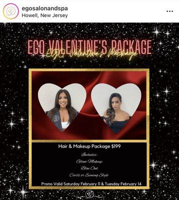 EGO VALENTINES PACKAGE