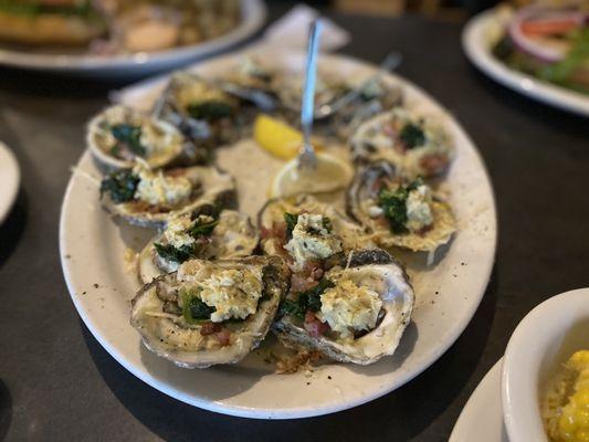 Rockachoke Baked Oysters