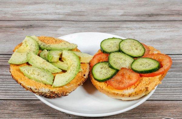 Veggie Bagels