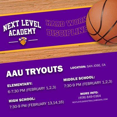 February Tryouts!