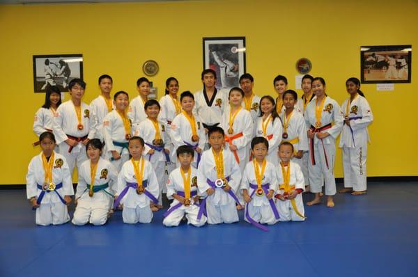 Tournament participants and winners of the Silicon Valley Open Championships 2011.