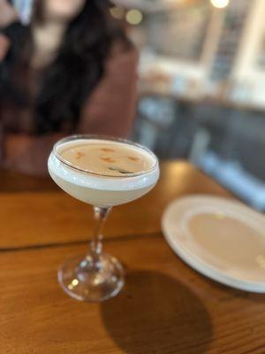 Mezcal sour is delicious