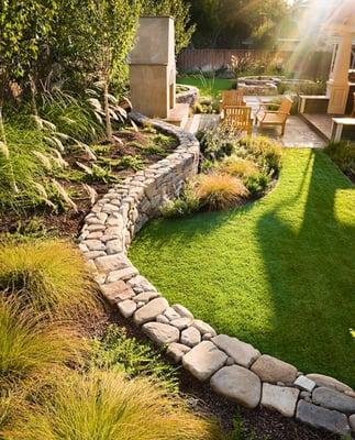 Done Right Landscape specializes in walls, walkways, patios, courtyards and low maintenance landscape designs.