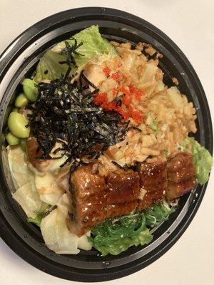 2 Fish Bowl with eel and salmon