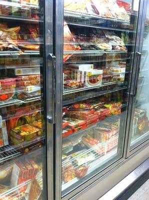 Ready made frozen food section!