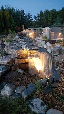 Pondless water feature