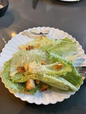 Table-side Caesar salad