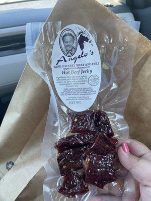 Wow this hot jerky is AMAZING!