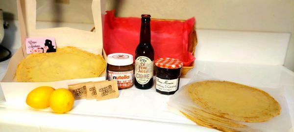 Now offering sweet crepes gift basket