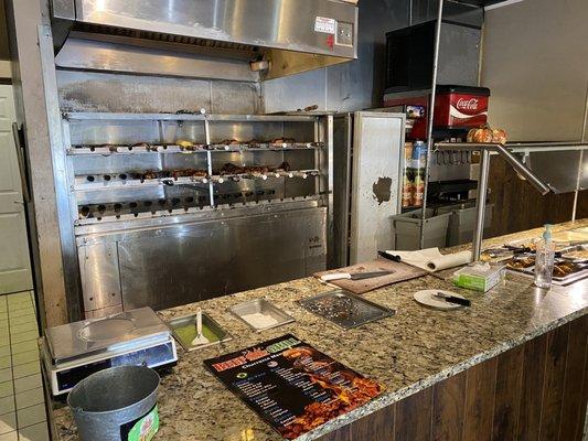 Front counter meat area